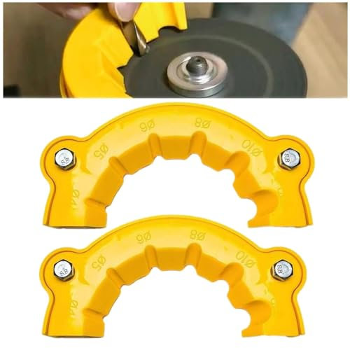 2 herramientas de afilador de brocas, accesorio de afilador de brocas multiusos, dispositivo portátil para afilar brocas, herramienta auxiliar para todas las puntas