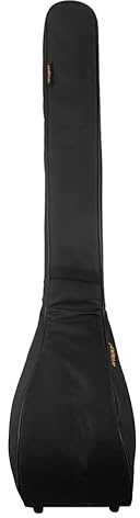 Wagon Baglama Saz Gigbag, gepolsterte Tasche mit Schultergurten, schwarz (lange Nackentasche)