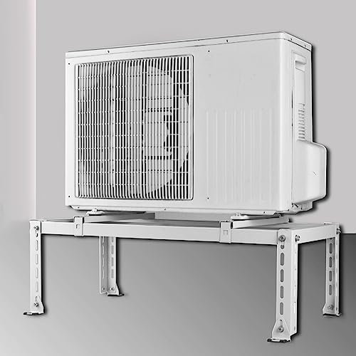 Generisch Bodenmontage für Mini-Split-Klimaanlagen und HVAC-Systeme mit verzinktem Stahl, universelle AC-Halterung für Wärmepumpen, stoßdämpfend, rostfrei