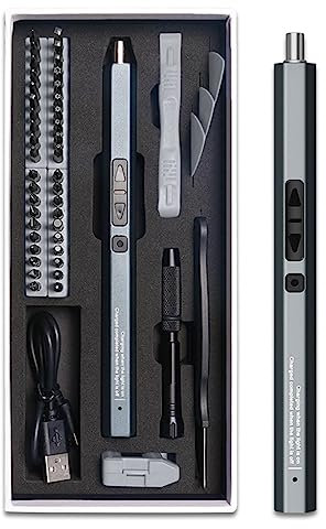 MQPALZKD Electric Screwdriver Magnetic Hex Screw Driver Bits Kit Rechargeable Household Repair Power Tools(3-Pack)