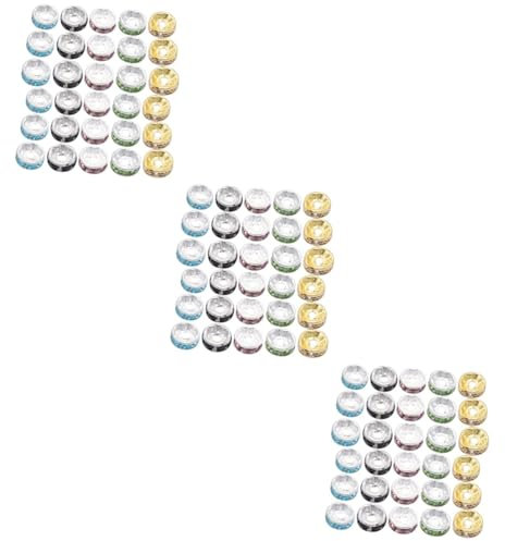 jojofuny 3 Series Bolas Espaciadoras De Cristal Manualidades Collares Diy 300 Piezas*3