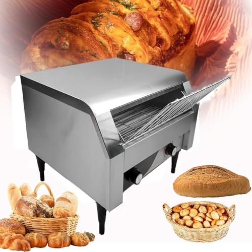 Dxysyldrun 450,Tostapane A Nastro Commerciale Tostapane Deluxe in Acciaio Inossidabile con 150/300/450 Fette All'ora.