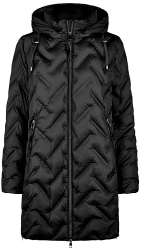 BARBARA LEBEK Damen Polar Pearls Mantel mit modernem Steppmuster (black) Größe 44