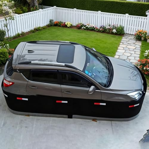 Bodenschürze Wohnwagen 360°-Wohnwagenverkleidung, Robust, Schwarz, Kratzfest, Extra Lang, Außenverkleidung für Wohnmobile, für Garten, Hof Oder Parkplatz(18ft(5.5m))