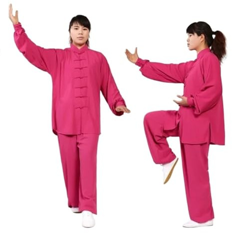 TRRYUIP Tai Chi Dräkter Traditionella långärmade kläder Wushu TaiChi herr kung-fu-uniform kostym Tai Chi kläder träning, Flerfärgad, M