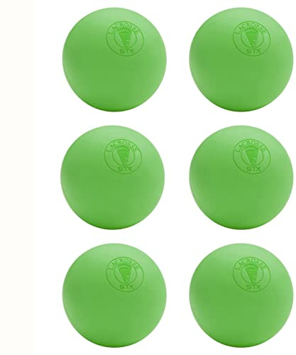 STX Lacrosse OFFIZIELLER Lacrosse Kugeln Lime Grün – 6 Pack