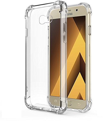 Coque Anti-Shock pour Samsung Galaxy A3 2017, TPU Transparent en Silicone Antichoc