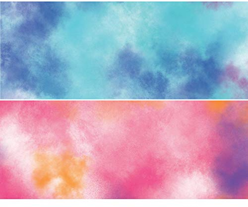 MarpaJANSEN Laternenzuschnitt Transparentpapier Nebel blau und pink, 24 Bogen, 20 x 50 cm