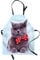 ABAKUHAUS Katze Kochschürze, Grau Scottish Fold Theme, Unisex-Küchenlätzchen mit verstellbarem Hals für Kochen Gartenarbeit, 67 cm x 80cm, Blassblau Purpleblue