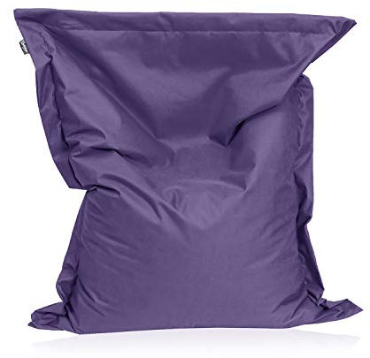 Sitzsack Beanbag rechteckige Bodenkissen 200x140cm 32 Farben Indoor Outdoor Sitzsäcke mit Füllung Riesensitzsack Kindergarten Sitzkissen Schule Bean Bag ca.480L(Flieder)