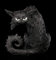 Schwarze Hexen-Katzen Fantasy Figur - MAGA | Tierfigur, Dekofigur, Statue, Skulptur, H 25 cm