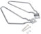 Yctze 2x Motorrad Satteltaschen Halterung Silber für XL883/1200 HD1450/1584