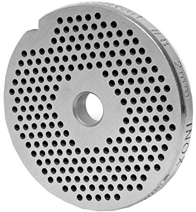 Wolfcut INOX Lochscheibe mit 2,0 mm Bohrung - Ersatz für/kompatibel mit Fleischwolf Jupiter Größe 8- Bosch MFW66020/MFW68660-Alexanderwerk Größe 8