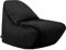 Loft 25 Sitzsack für Erwachsene & Kinder - Geeignet für Gaming oder Entspannen - Indoor Recliner Gamer Sitzsack,Bodenkissen, Liege Bean Bag mit EPS-Perlen Fulling (Samt-Gewebe, Schwarz)