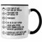 Trendation - Feuerwehr Tasse Geschenke Zubehör Lustig Einsatz Geburtstag Spruch Mann Praktikant (Schwarz)