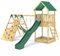 Rebo® Modular Wooden Climbing Frame Adventure Playset - Swing and Up/Over Wall and additional Slide Wychwood | OutdoorToys | Kids' Outdoor Wooden Garden Play Equipment, Children's Jungle Gym