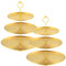 Gold Cake Stand 3 Tier Stainless Steel Cupcake Afternoon Tea Stands,Serving Tray Cupcake Holder for Party,Birthday,Wedding