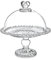 Tortenständer aus klarem Glas mit Kuppel, Kristall-Kuchenplatte mit Kuppelabdeckung, Fuß-Kuchen-Set für Küche, Geburtstag, Party, Hochzeit, spülmaschinenfest (geeignet für Kuchen unter 12,7 cm, 3