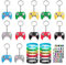 GIGIIS Portachiavi da Gioco Joystick Portachiavi Bambini per Feste Compleanno Gamepad Braccialetto Braccialetti Controller Videogiochi Silicone per Gadget Compleanno Bambini