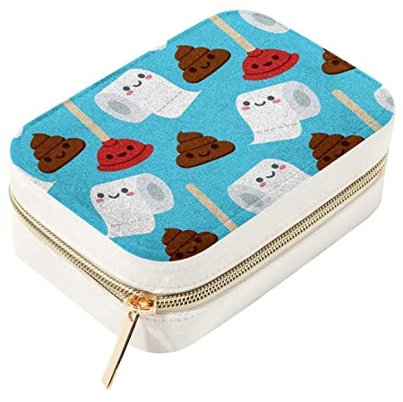 Toilettenpapier-Kolben, blau, Reise-Schmuckkästchen, kleiner Organizer, Aufbewahrungsboxen für Frauen und Mädchen