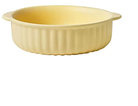 Fuente de Horno Freidora de aire de doble oreja, cuenco for hornear, plato de cerámica for hornear, horno casero, plato for hornear dedicado, plato redondo grande for lasaña, plato for hornear de Colo