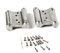 Pendeltürband Türscharnier, Doppelt Wirkendes Federscharnier, 2 Stück, 3-Zoll Scharniere für Pendeltüren aus Edelstahl, 7.1×9.1×2cm, mit Doppeltürfunktion, für Gartentore, Theken- und Tresortüren