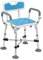 Cecaylie Tabouret de douche pour personnes âgées, chaise de douche avec accoudoirs et dossier, réglable en hauteur, avec dossier et accoudoirs, 180 kg, pour personnes âgées, femmes enceintes, tabouret