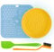 Lick Mat, Lick Bowl, Spatula and Cleaning Brush for Dogs and Cats, for Boredom and Anxiety Reducer. Lick Mat, Lick Bowl for all pets.
