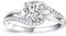 Molioaki Verlobungsring Damen Silber 925 gold Eheringe Ringe Frauen Diamantring 1ct 5A Zirkonia und drei Steine Verlobungsringe mit Geschenkbox Verlobung Hochzeit Geschenk-54