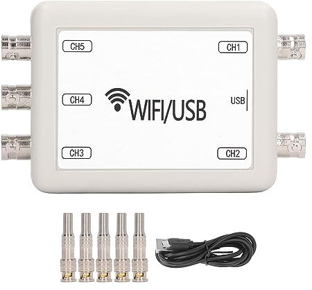 Virtuelles Oszilloskop, WIFI, USB, 5 Kanäle, 4 Messmodi, Tragbares Tablet-Oszilloskop, PC, Mobiltelefon, Virtuelles Oszilloskop