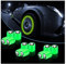 Adunsiaoto 12 Stück Luminous Tyre Valve Caps, Fluoreszierende Autoreifen Ventilkappen, Autoventil Kappe Leuchtend, Noctiluzous Auto-Reifenventilkappen(Grün)