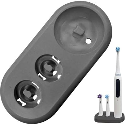 Tranquilique Electric Toothbrush Holder Universal Electric Tooth Brush Stand Organizer Base Toothbrush Organizer for Bathroom Storage(Black,size:4.21 x 1.89 x 0.71inch)