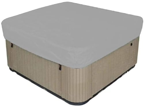 Whirlpool-Abdeckung Hot Tub Abdeckung für Garten WhirlpoolWhirlpool-Abdeckung FüR Stock Tank Pool,Poolabdeckung Oxford Wasserdicht Mit Kordelzug Abdeckung Whirlpools(Size:200x150x20CM,Color:Grey)