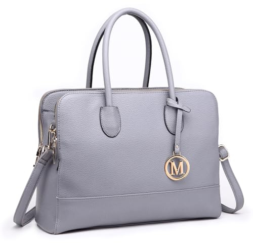 Miss Lulu Damen Aktentasche Handtasche 13 Zoll Laptoptasche Arbeitstasche Schultertasche Henkeltasche Retro Elegant Damen