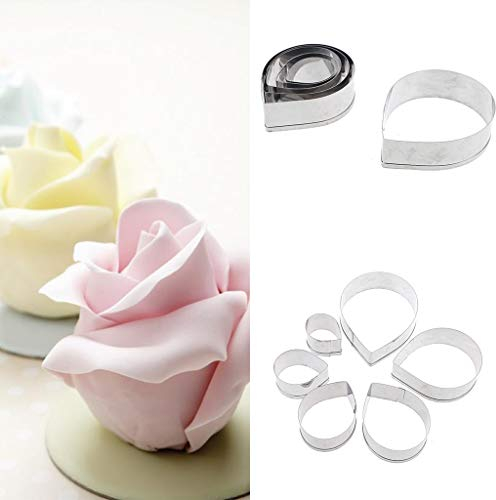 11 Stück Fondant Fondant Ausstecher Rosenförmiger Druck Blumen Schnitt Back Gadget Für Fondant Kuchen Kekse Zucker Backwerkzeuge Für Jugendliche