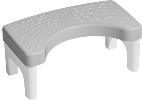 Hocken Toilettenhocker 6.3 '' großer Poop-Stuhl 330 lbs schwere Badezimmerhocker Nicht-Schlupf-Toilette Stufe Stuhl Hocke für Toilettengeschenke für Kinder Senioren, Toilettenhocker Hocke Erwachsene