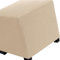 Hockerbezug Quadratisch 45cm/50cm/65cm Ottomane Bezug Quadratisch Bezug Hocker Quadratisch Hocker überzug Schonbezug Bezug für Fußhocker Stretch Ottomane Abdeckung Hockerabdeckung(Color:Camel,Size:50x