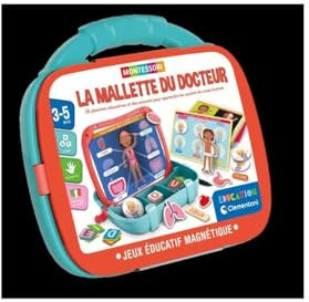 Clementoni - Coffret Science : Mallette magnétique - Corps & émotions - Jeux Éducatif pour Enfant - Fabriqué en Italie - Dès 4 Ans