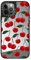 CASETiFY Mirror iPhone 12 Pro Case [Reflective / 4.9ft Drop Protection/Compatible with Magsafe] - vibrant red cherry pattern - Silver On Black