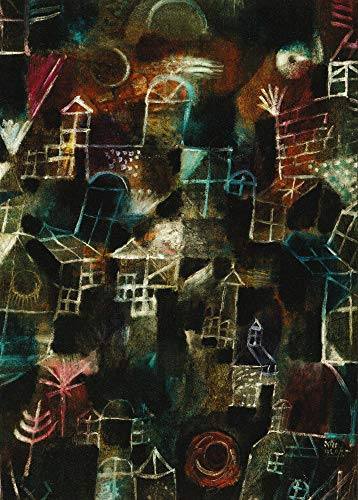 Kunstkarte Paul Klee Rhythmus der Fenster