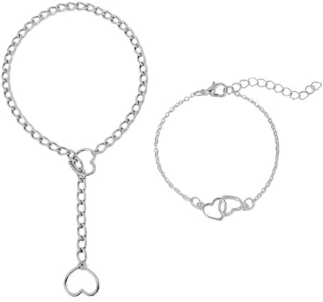 1 Stück Lariat-Schiebekette, 1 Stück Herzförmiges Armband, Halskette Im Punk-Stil, Herz-Halskette, Retro-Ringkette, Lange Y-Lariat-Halskette, Verstellbarer Halsreif, Hip-Hop-Zubehör