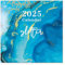Grupo Erik Kalender 2025 Wandkalender 2025 Grupo Erik Glitter Kalender 2025 Familienplaner 30 x 30 cm 12 Monate Jahreskalender Familienkalender 2025, Dunkelblau