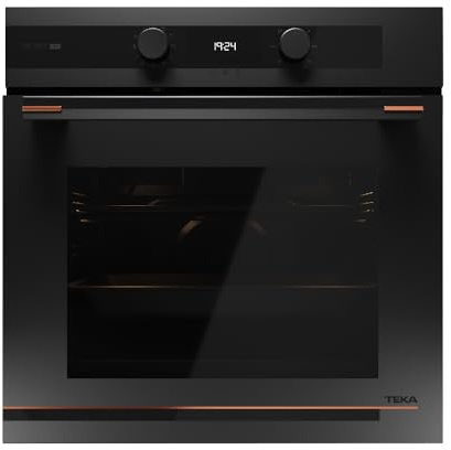 TEKA HLB 84-G1 P BM - Horno Pirolítico 70 L, 8 Funciones de Cocinado, Sistema de Limpieza Hydroclean Pro, Diseño Infinity G, Función SurroundTemp, Sistema Soft Close, 2 Cristales, Color Negro Mate