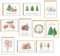 Tarklanda Weihnachtskarten mit Umschlag Set (10 Stück), A6 Klappkarten für Weihnachten, Karten Weihnachten, Christmas Postkarte mit Umschlägen für Deine Weihnachtsgrüße für Familie Freunde Kunden