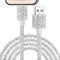 Vofolen for iPhone Charger Cable 1.2M 60W for Fast Charger Cable Glitter Bling Sparkly USB for Phone Cord Wire for iPhone 14 13 12 11 Pro/Xs Max/X iPad, Outdoor, Car-White