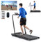 Lacuffy Laufband für Zuhause Klappbares, Rennbares Walking Pad Geeignet für Tragbare High-Tech-Geräte, Tragbares Laufband Max 136 kg Laufband Schreibtisch mit AI Coach und Multi-Runner-Spiel