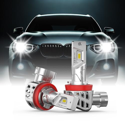 MOTORHOOK H11 Nebelscheinwerfer 500% Helligkeitssteigerung | 5500K | 12V 55W | Kompakte Plug and Play Lampe | Turbo Silent Lüfter | 2 Stücke-5500K