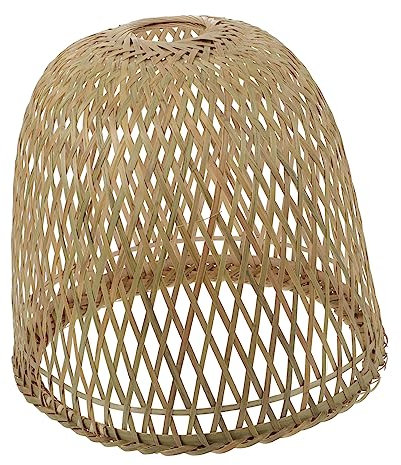 UKCOCO 1stk Kronleuchterschirm Aus Bambusgeflecht Boho-pendelleuchte Ersatzlampenschirme Geführte Laterne Deckenleuchte Im Freien Die Glühbirne Pavillon Kabellose Lampe Solar- Led Korb