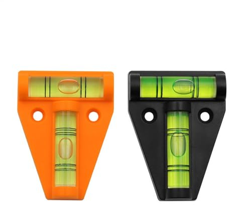 4 Stück T-Wasserwaagen, Kreuzwasserwaage, Handliche Zwei Wege Mehrzweck Wasserwaage, Kleine Taschengeister-Spirituosen, Für Camping, Wohnwagen, Wohnmobil