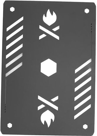 Dilwe Assiette de Table, Table de Cuisinière en Aluminium en Alliage de Camping Table de Camping Plaque de Poêle Adaptée à la Cuisine Extérieure